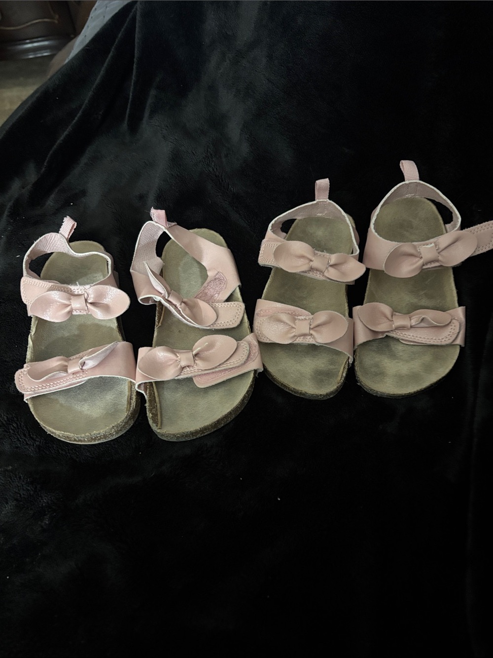 Girls' Pink Bow Strap Sandals - Cute Everyday Sandals